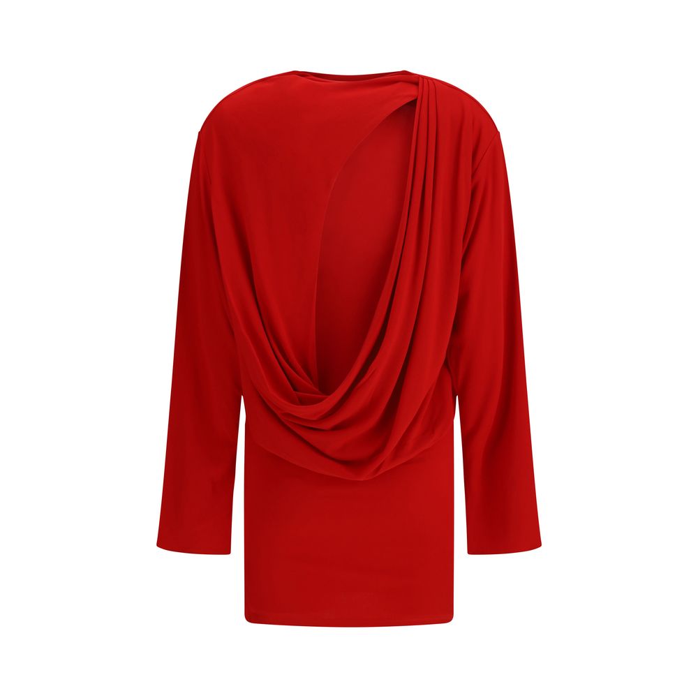 Jacquemus Red Viscose Cocktail Dress