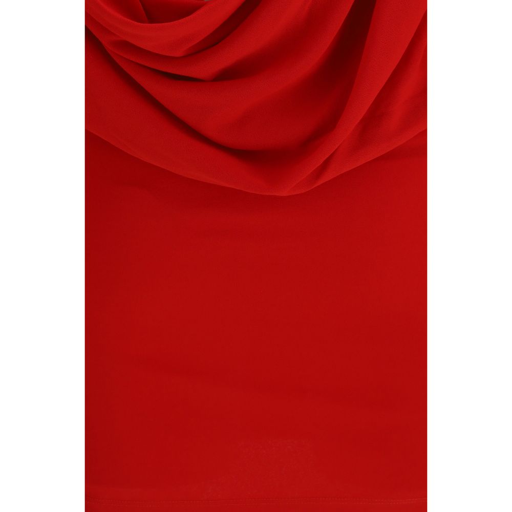 Jacquemus Red Viscose Cocktail Dress