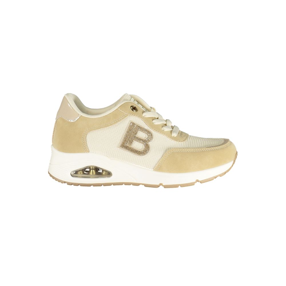 Laura Biagiotti Beige Polyurethane Women Sneaker