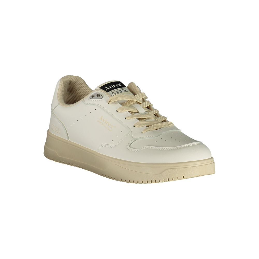 Avirex White Polyurethane Men Sneaker