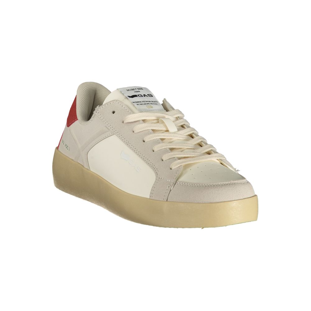Gas White Polyurethane Men Sneaker