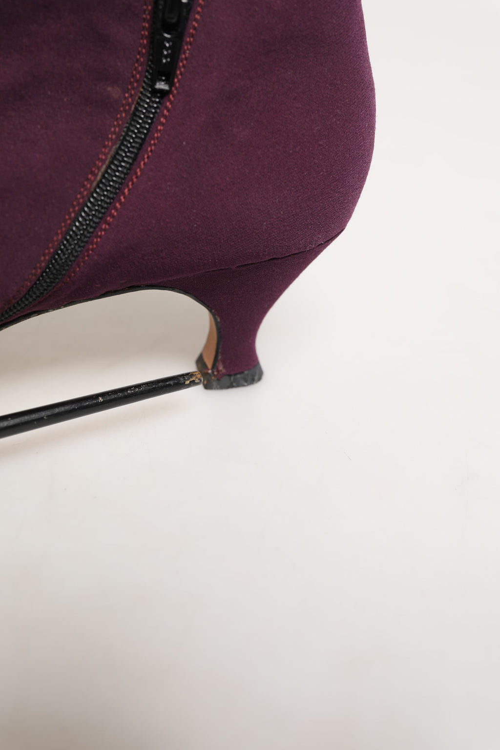 Dolce & Gabbana Purple Suede AnkleBoots Shoes