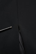 Dolce & Gabbana Black Silk Button Bodice Sheath Maxi Dress