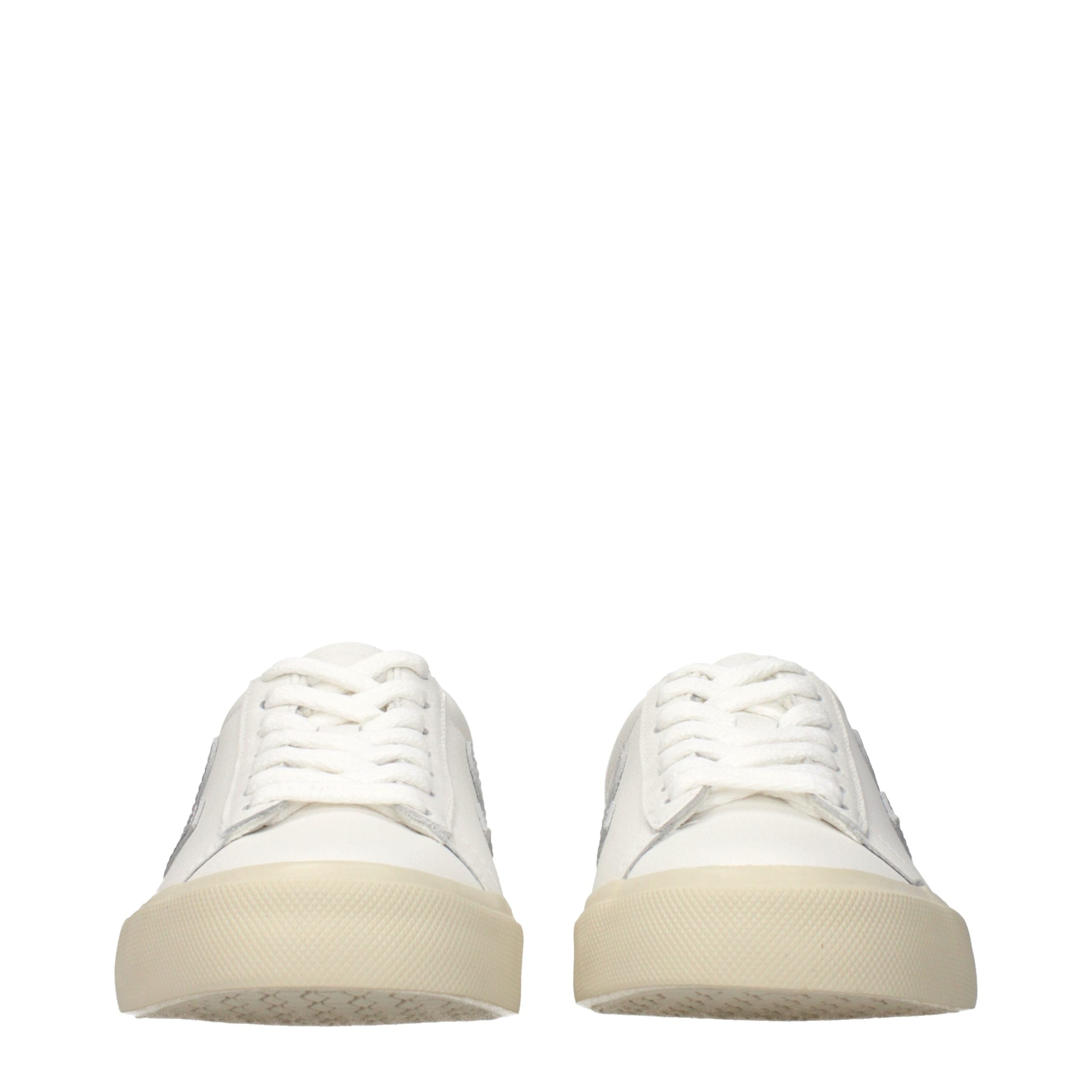 Veja White Leather Low Top Sneakers