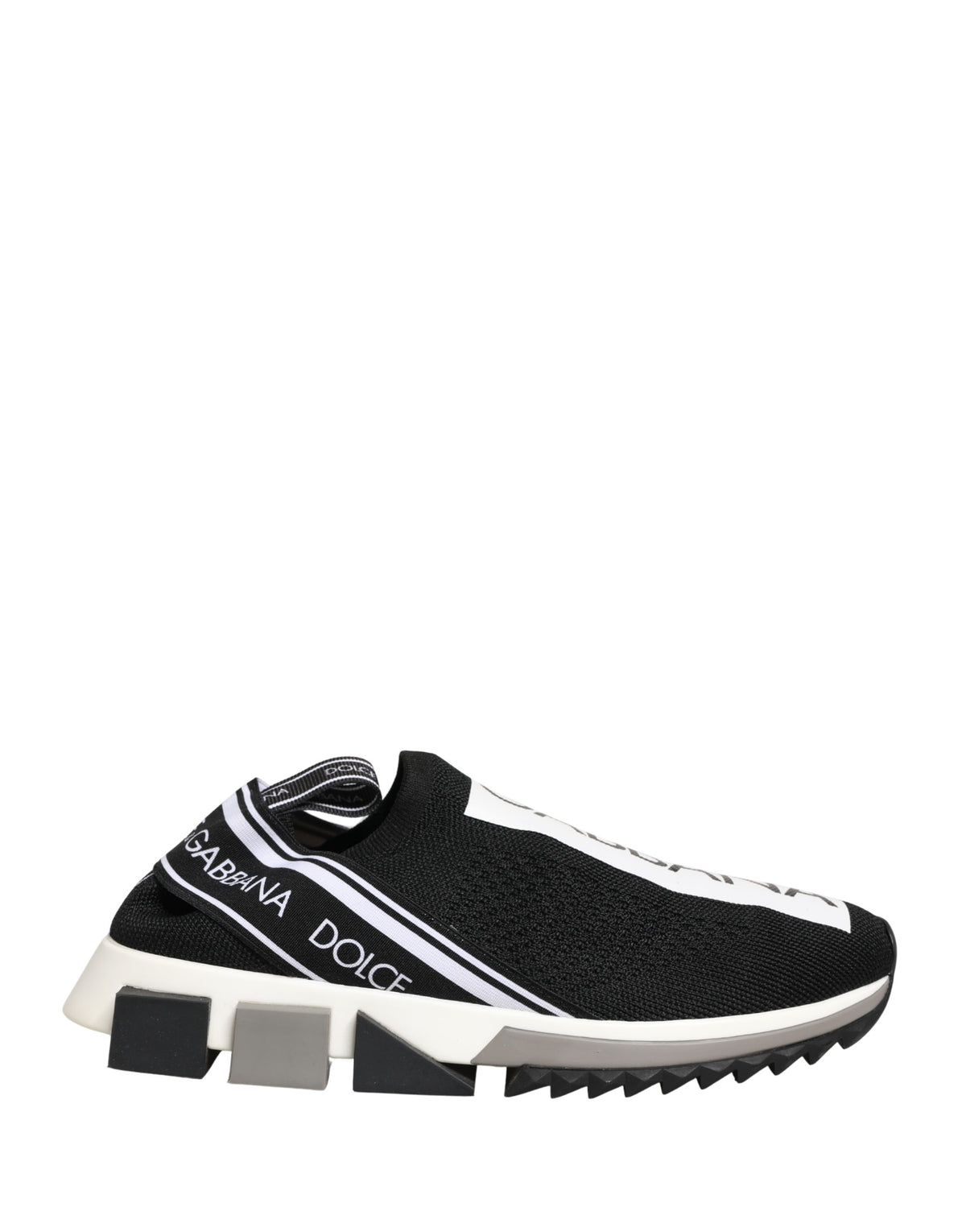 Dolce & Gabbana Black Sorrento Slip On Low Top Sneakers Shoes
