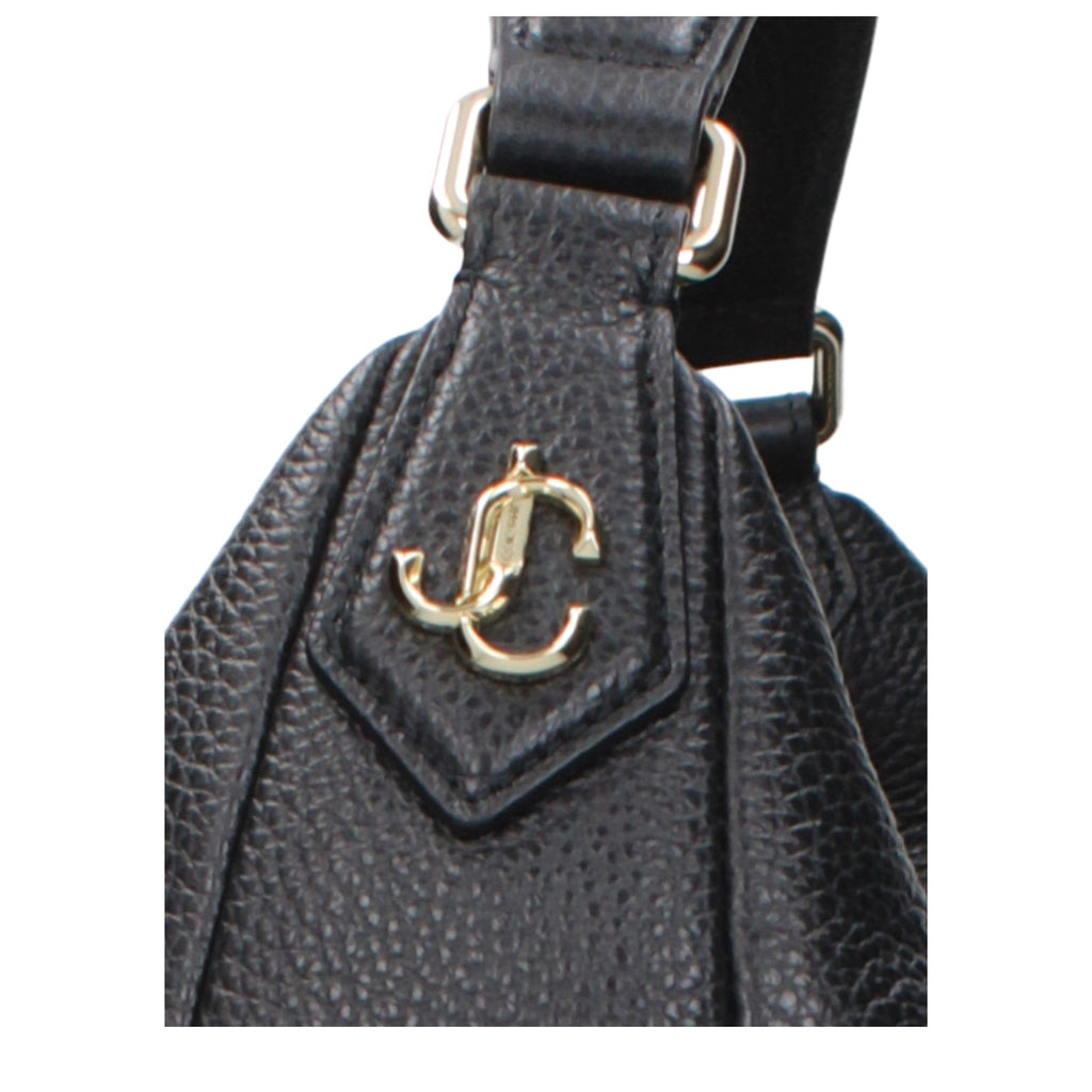 Jimmy Choo Black Leather Shoulder Bag