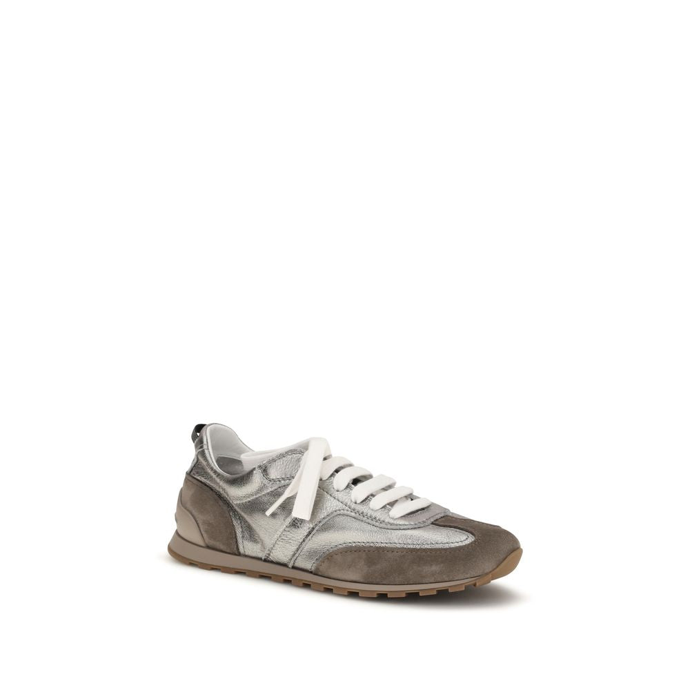 Brunello Cucinelli Multicolor Calf Leather Bos Taurus Athletic Sneakers