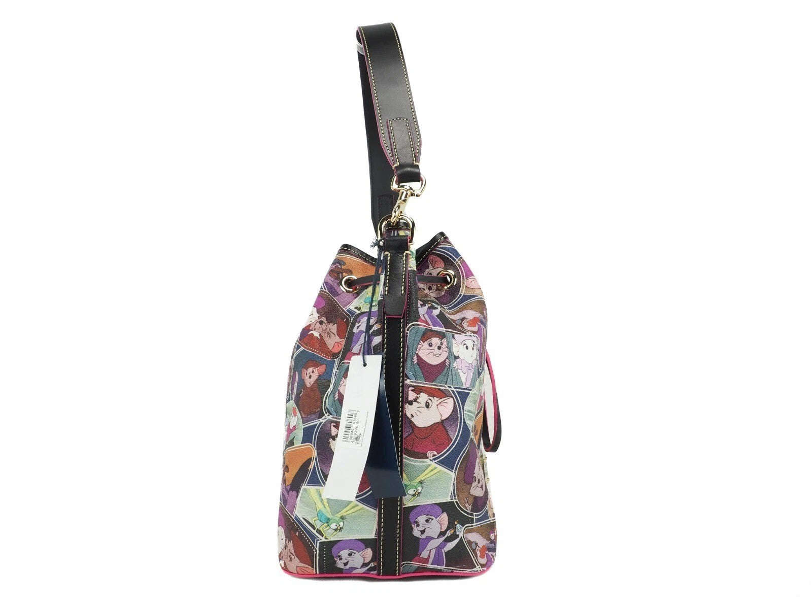 Dooney & Bourke Disney Rescuers Drawstring Bucket Shoulder Bag
