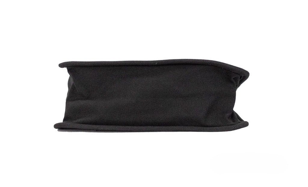 Marc Jacobs Medium Black Canvas Fabric Shoulder Convertible Tote Purse Bag