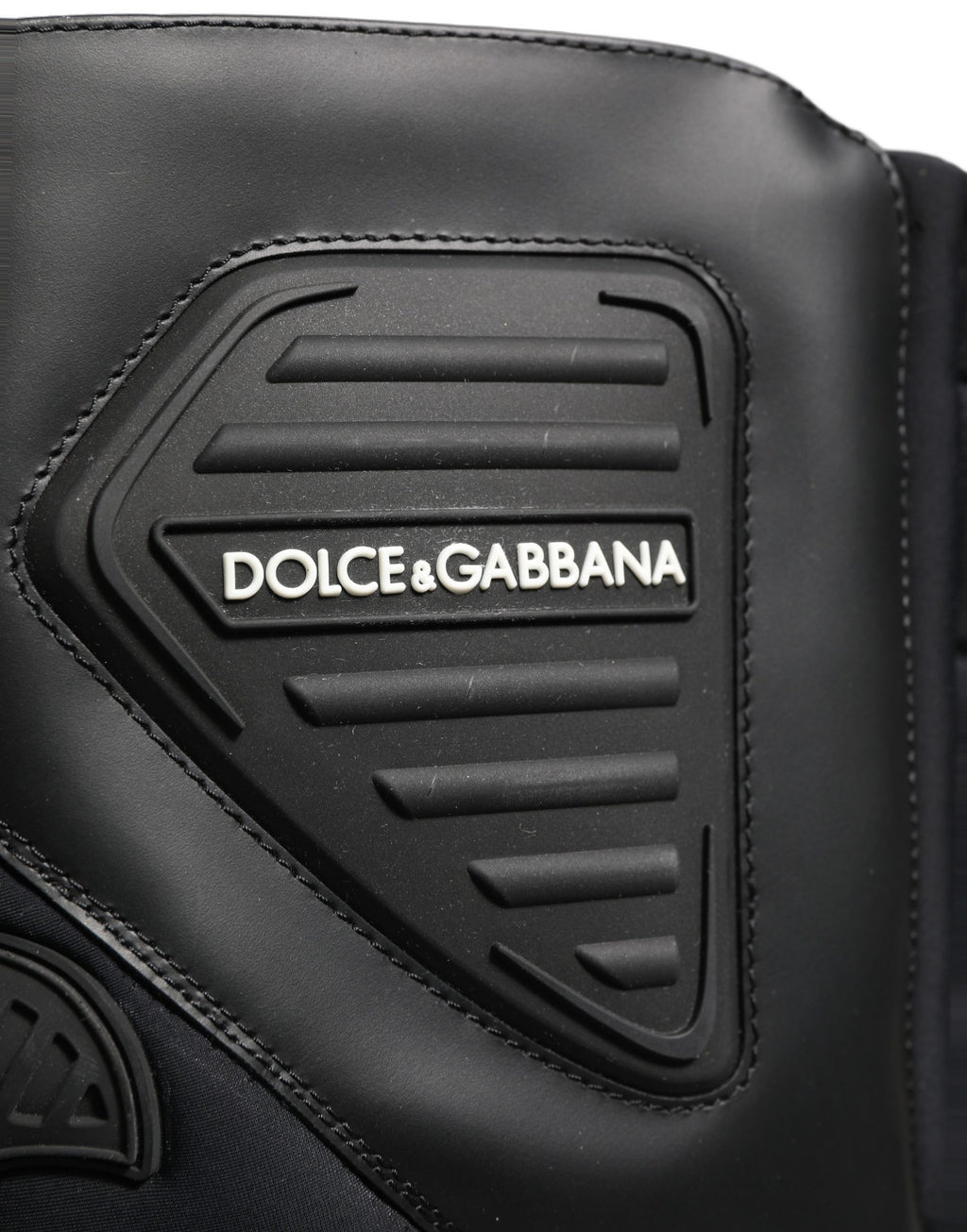 Dolce & Gabbana Black Leather Biker Mid Calf Men Boots Shoes