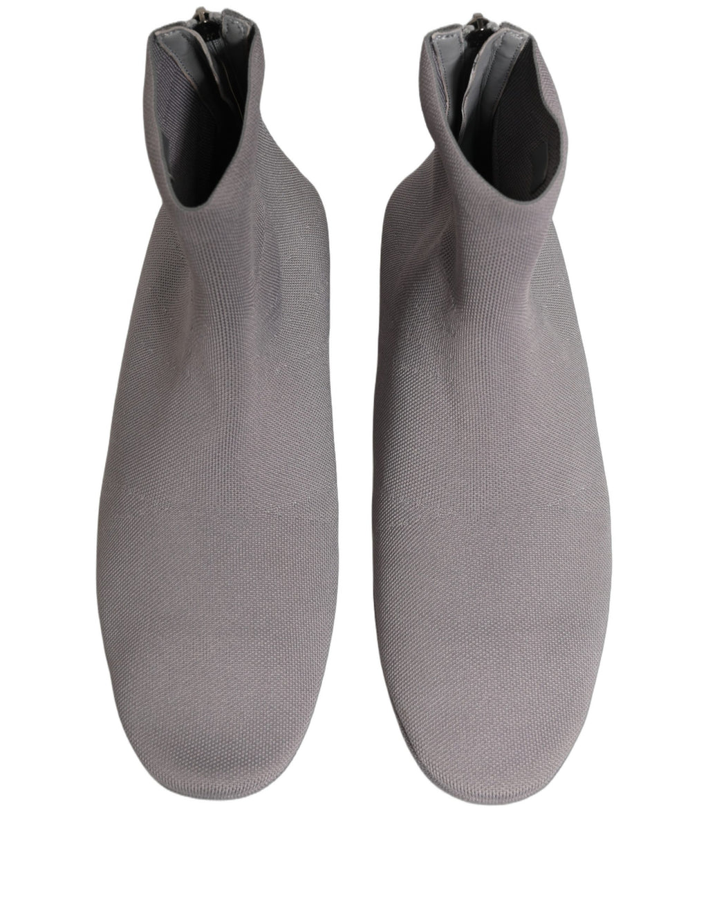 Dolce & Gabbana Gray Stretch Mesh Men Ankle Boots Shoes