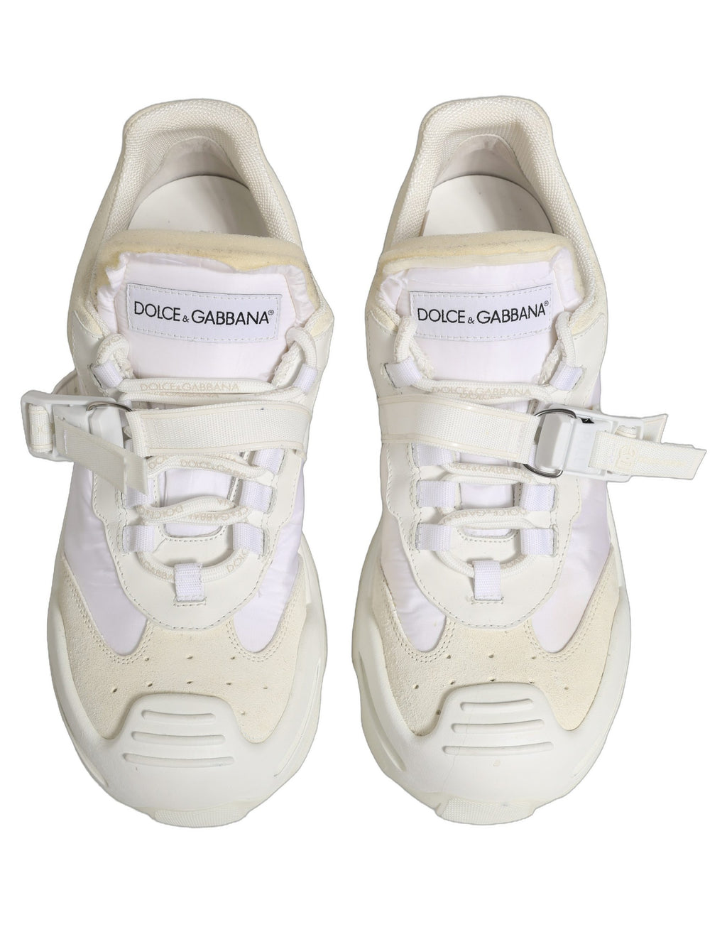 Dolce & Gabbana White Airmaster Panelled Low Top Men Sneakers Shoes