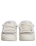 Dolce & Gabbana White Leather Portofino Space Sneakers Shoes
