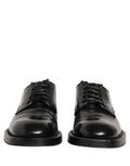 Dolce & Gabbana Black Leather Lace Up Derby Dress Men Shoes
