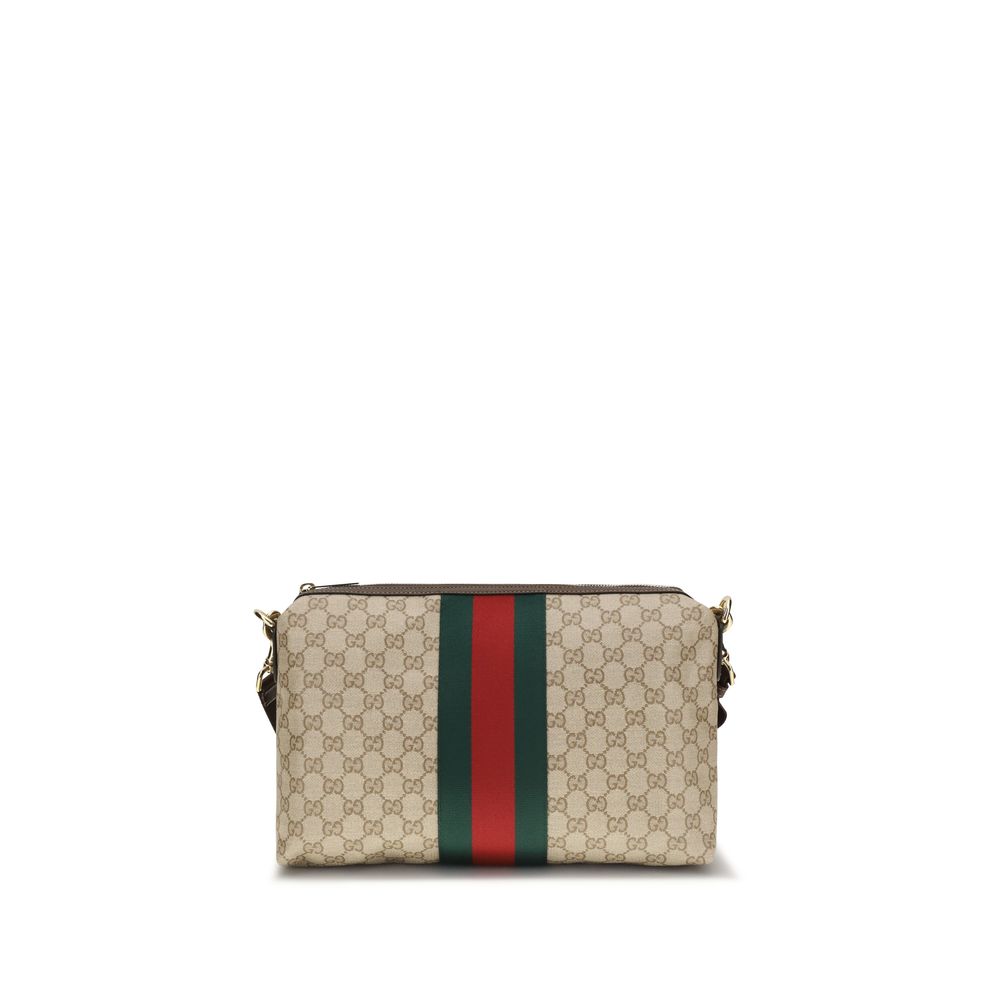 Gucci Beige Cotton Shoulder Bag