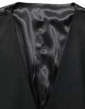 Dolce & Gabbana Black Wool Slim Fit Formal 3 Piece Men Suit