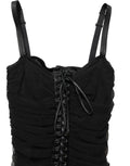 Dolce & Gabbana Black Bodycon Fitted Corset Style Mini Dress