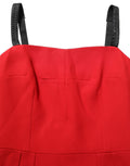 Dolce & Gabbana Red Stretch Bodycon Sheath Knee Length Dress