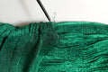 Dolce & Gabbana Emerald Green Plissé Evening Gown Dress