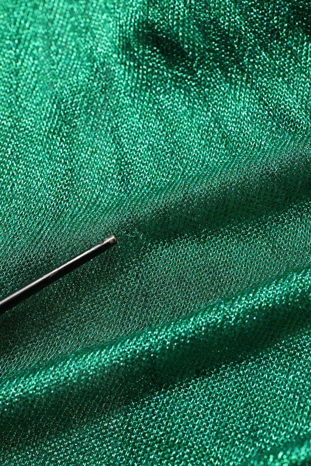 Dolce & Gabbana Emerald Green Plissé Evening Gown Dress