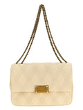 Valentino Garavani White Lamb Leather Shoulder Bag