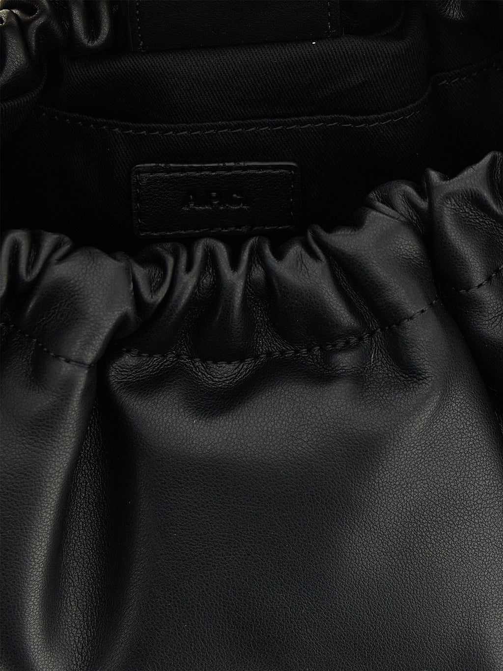 A.P.C. Black Polyethylene Shoulder Bag