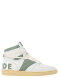 Rhude Bicolor Calfskin High Top Sneakers