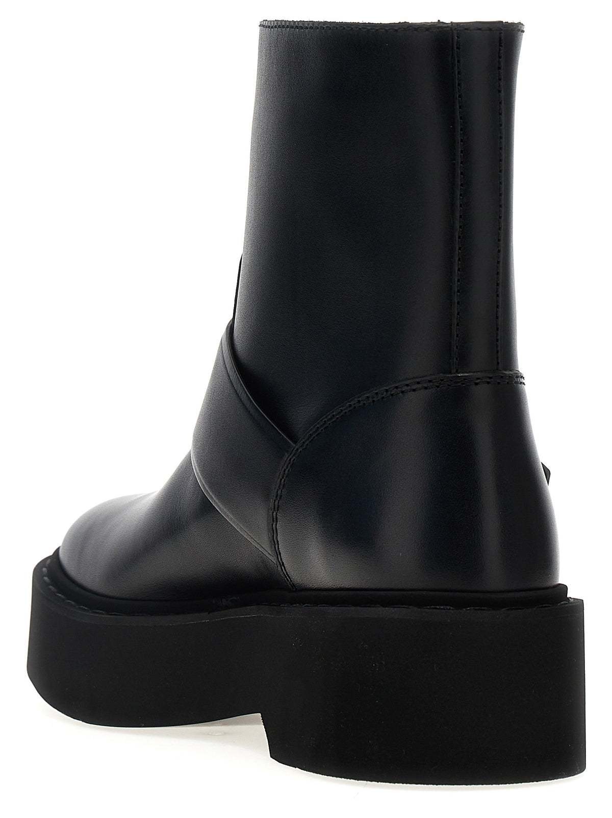Roger Vivier Black Calfskin Ankle Boots