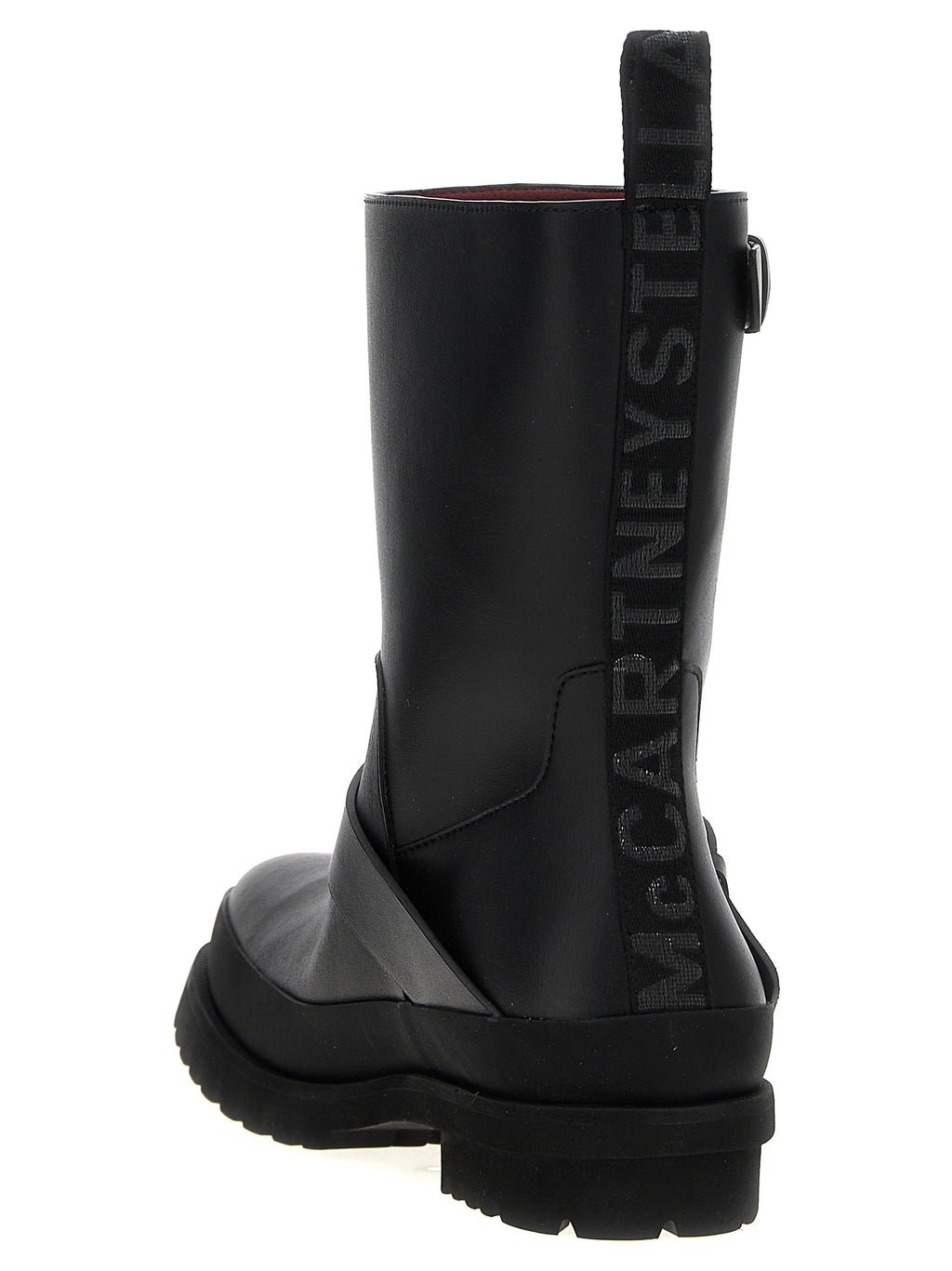 Stella McCartney Black Polyester Ankle Boots
