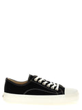 Moschino Black Cotton Low Top Sneakers