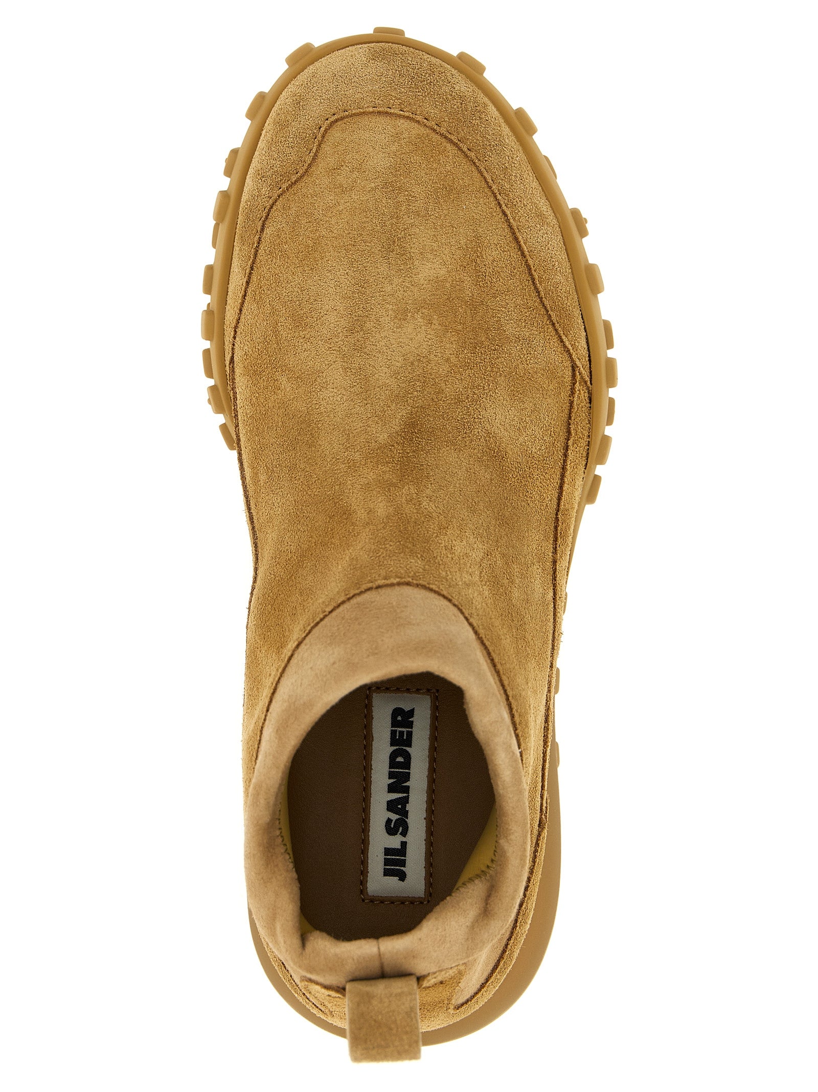 Jil Sander Beige Calfskin Sneakers
