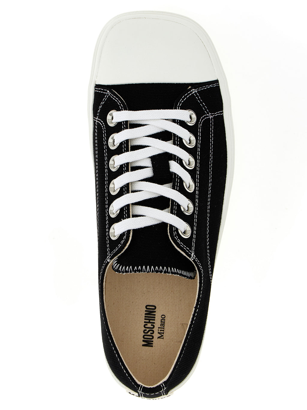 Moschino Bicolor Cotton Sneakers