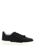 Moschino Black Leather Low Top Sneakers