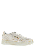 Autry Beige Cowhide Chunky Sneakers