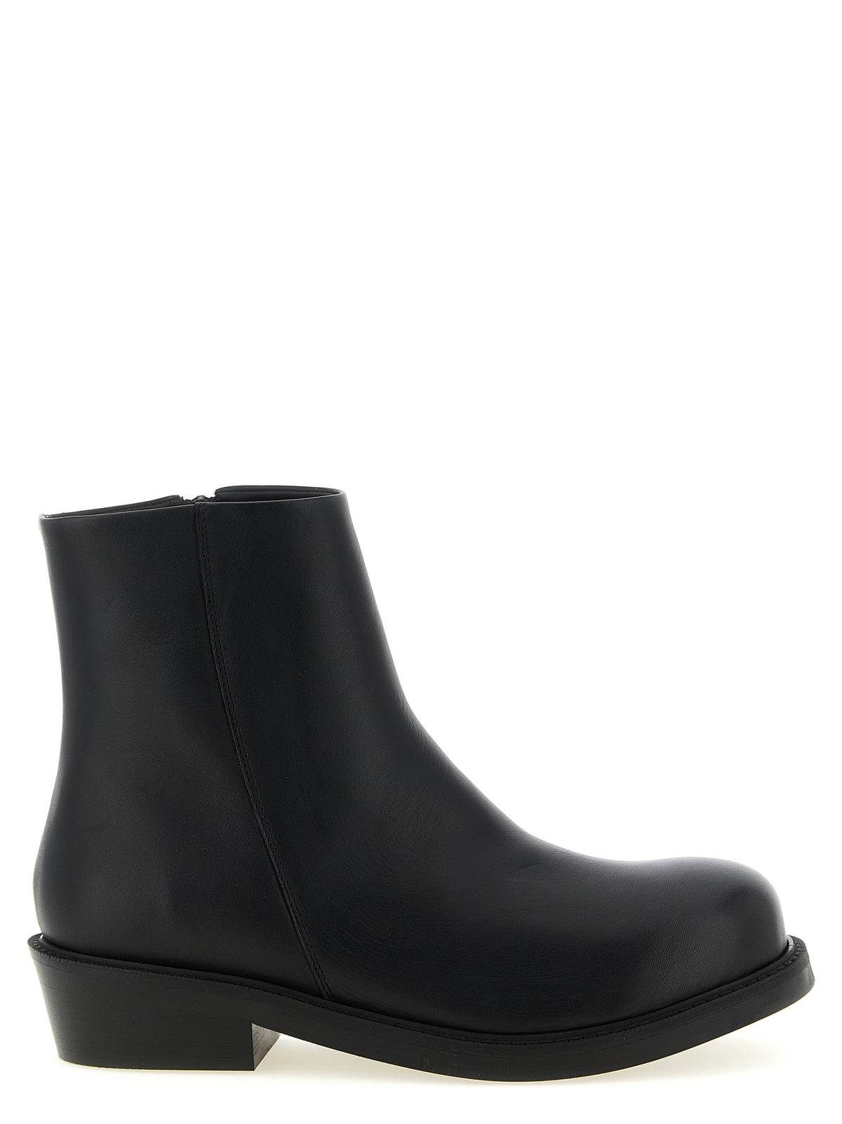 SÉFR Black Calfskin Ankle Boots