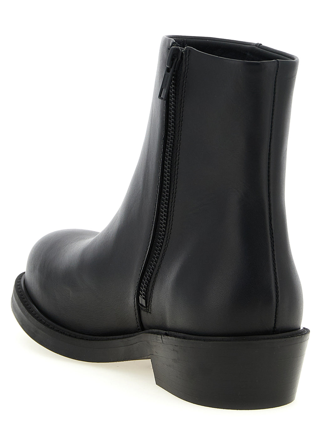 SÉFR Black Calfskin Ankle Boots