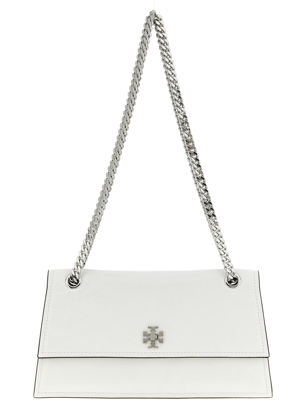 Tory Burch White Lamb Leather Shoulder Bag
