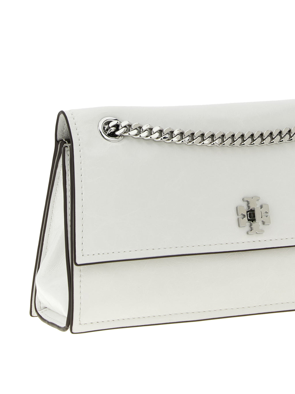 Tory Burch White Lamb Leather Shoulder Bag