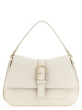 Furla Beige Calfskin Shoulder Bag