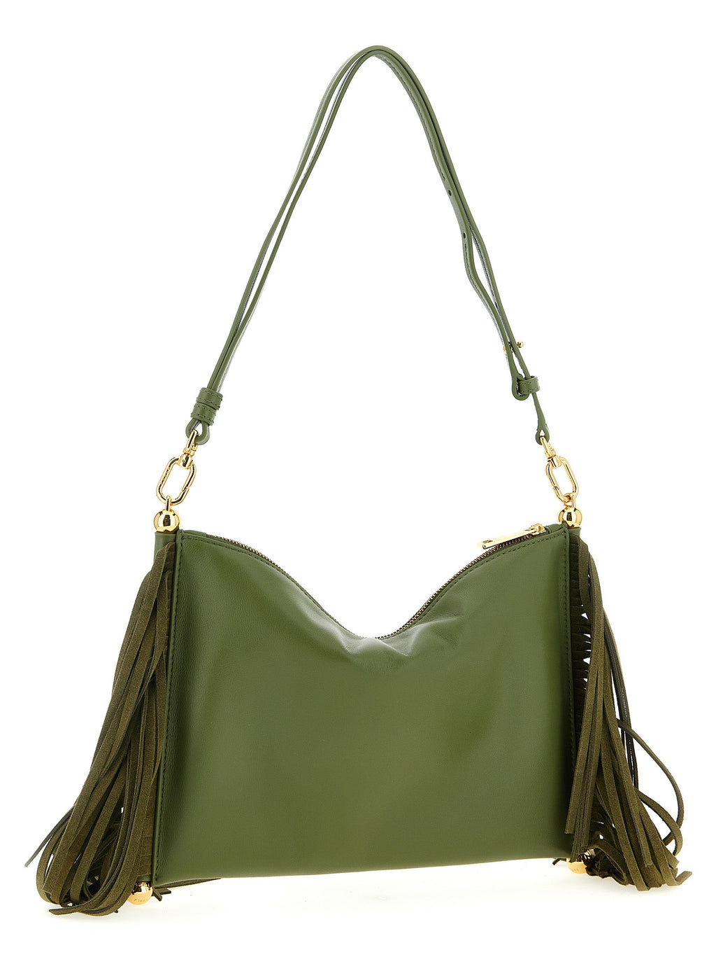Furla Bicolor Lamb Leather Shoulder Bag
