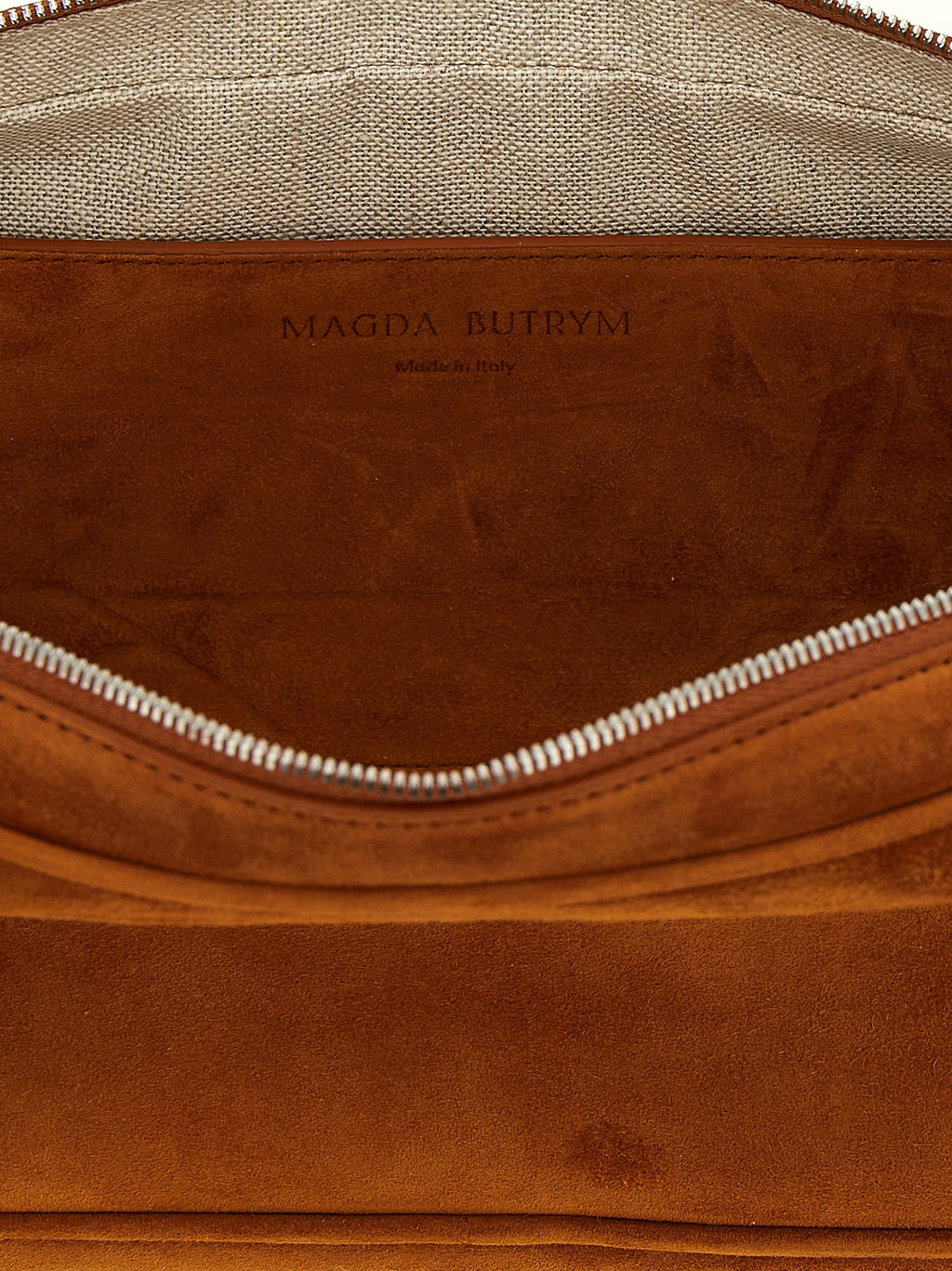 Magda Butrym Brown Calfskin Shoulder Bag