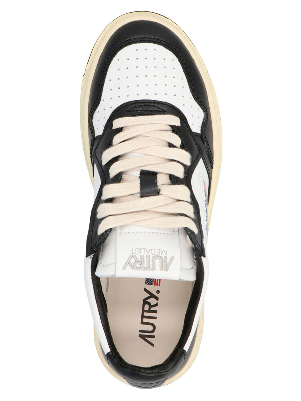 Autry Bicolor Cowhide Low Top Sneakers