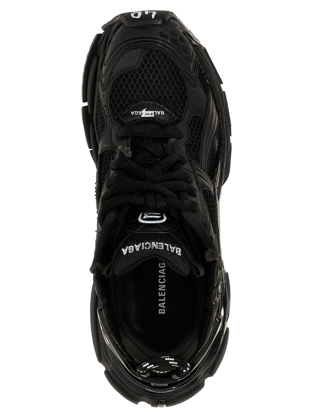 Balenciaga Black Polyester Athletic Sneakers