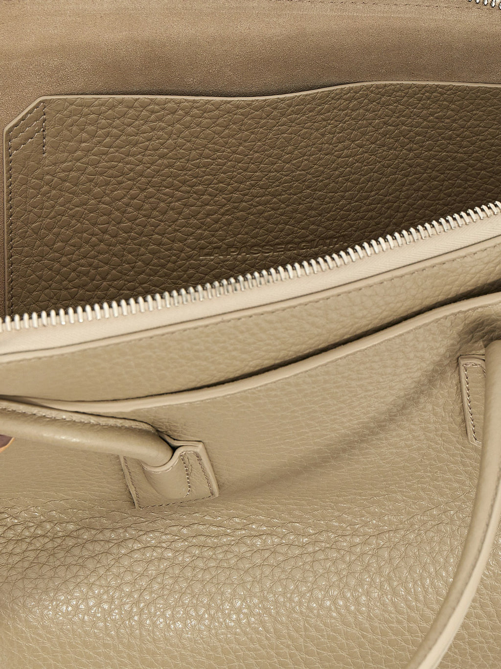 The Attico Beige Calfskin Shoulder Bag
