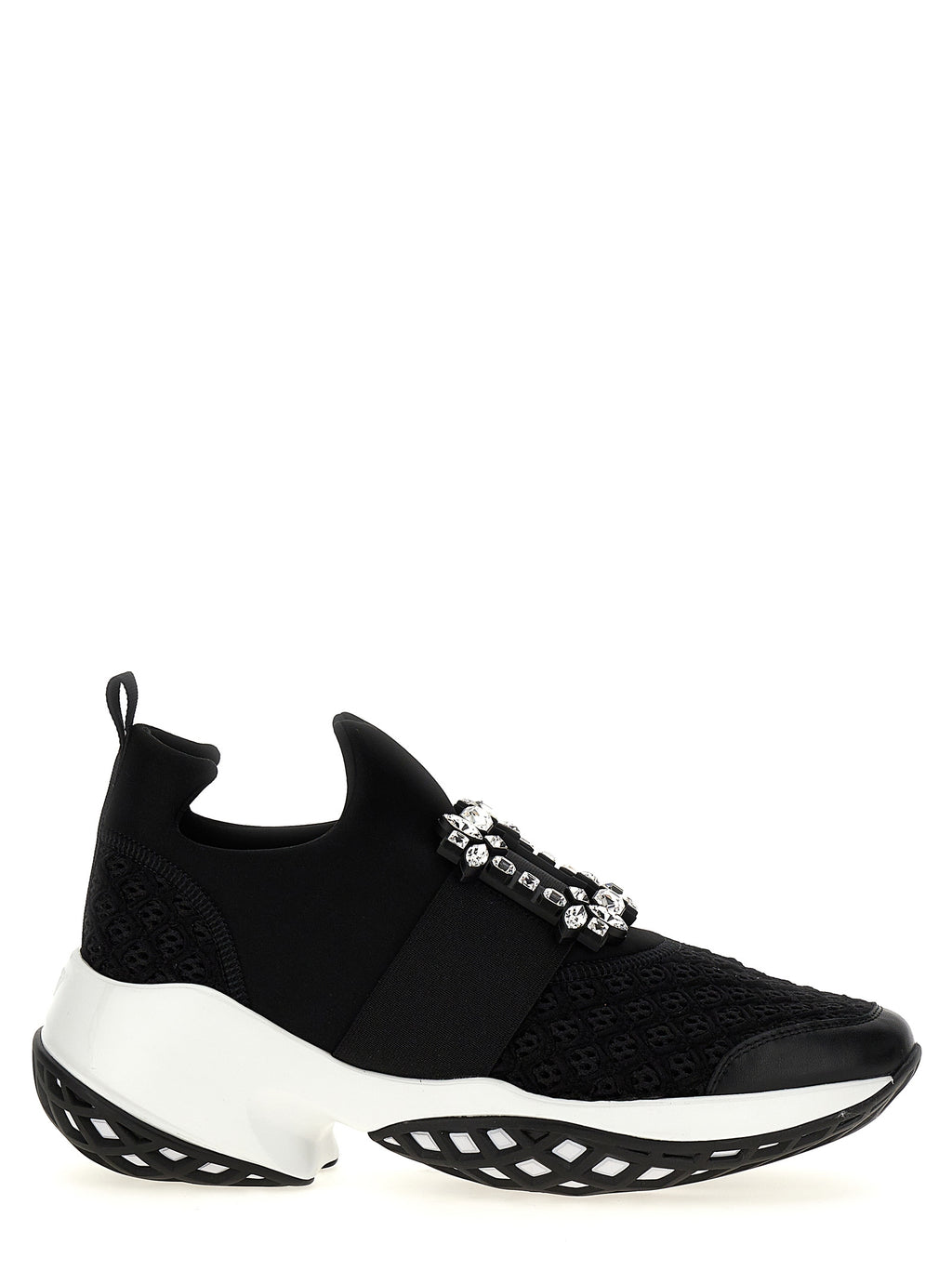 Roger Vivier Black Polyester Athletic Sneakers