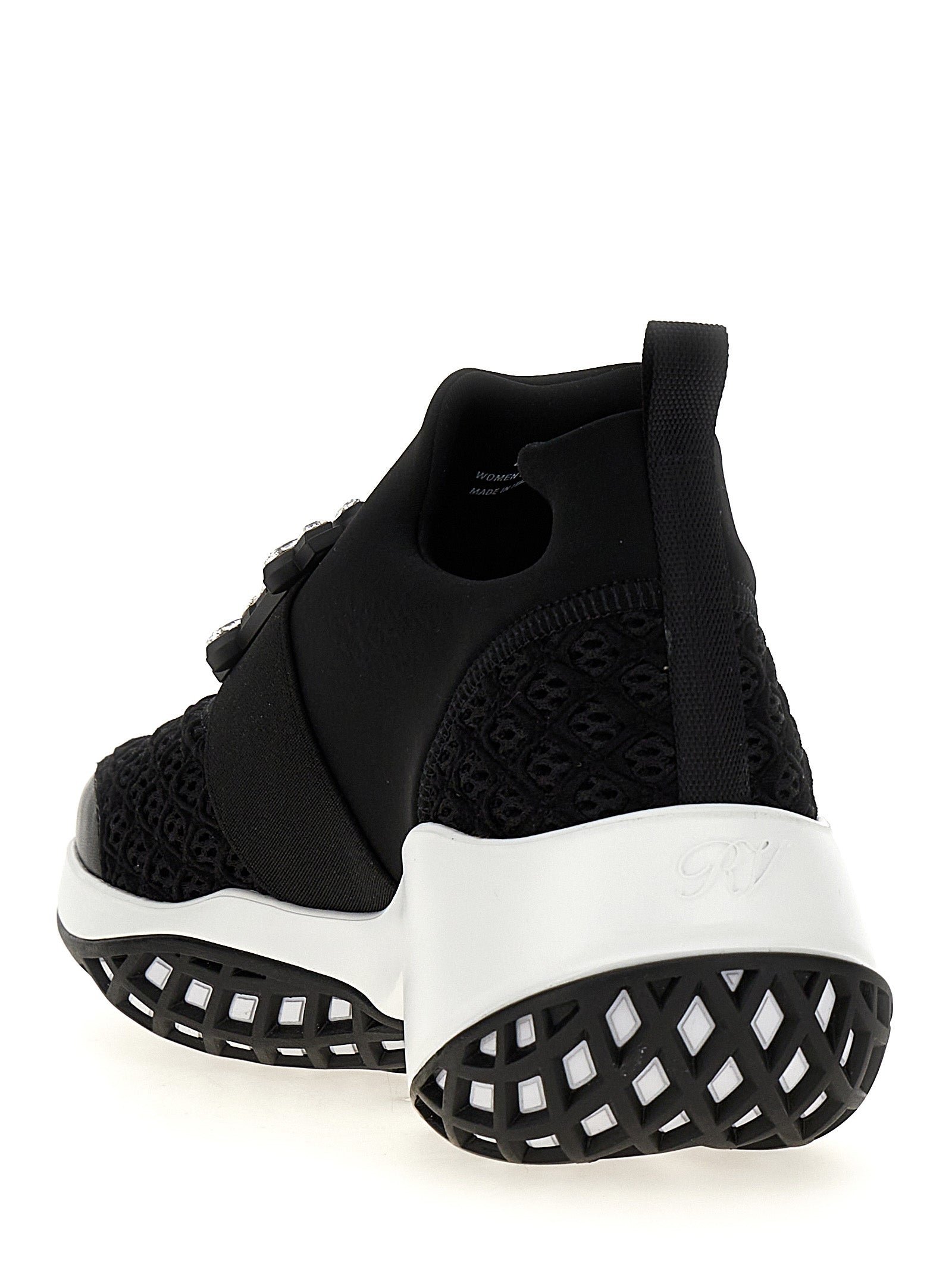 Roger Vivier Black Polyester Athletic Sneakers