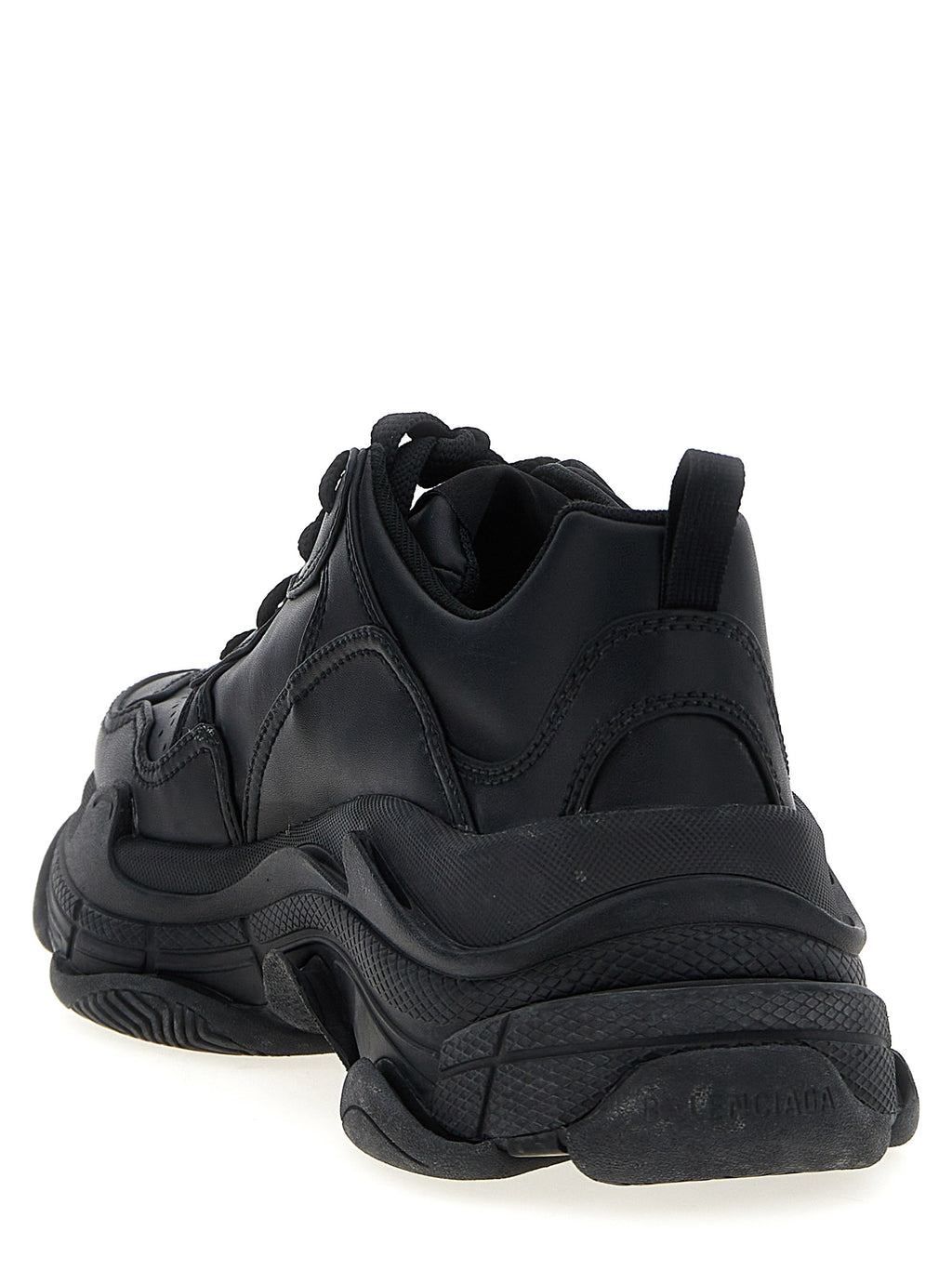 Balenciaga Black Polyethylene Athletic Sneakers