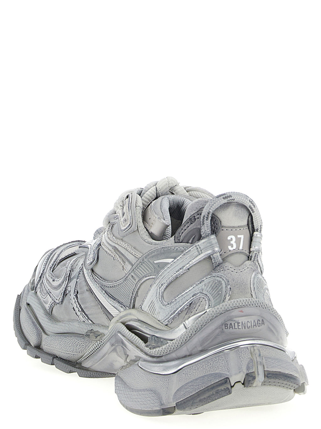 Balenciaga Gray Polyethylene Athletic Sneakers
