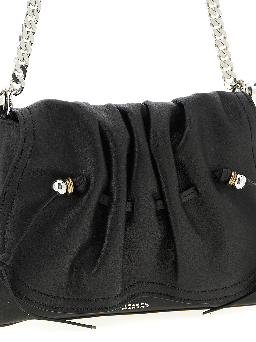 Isabel Marant Black Calfskin Shoulder Bag