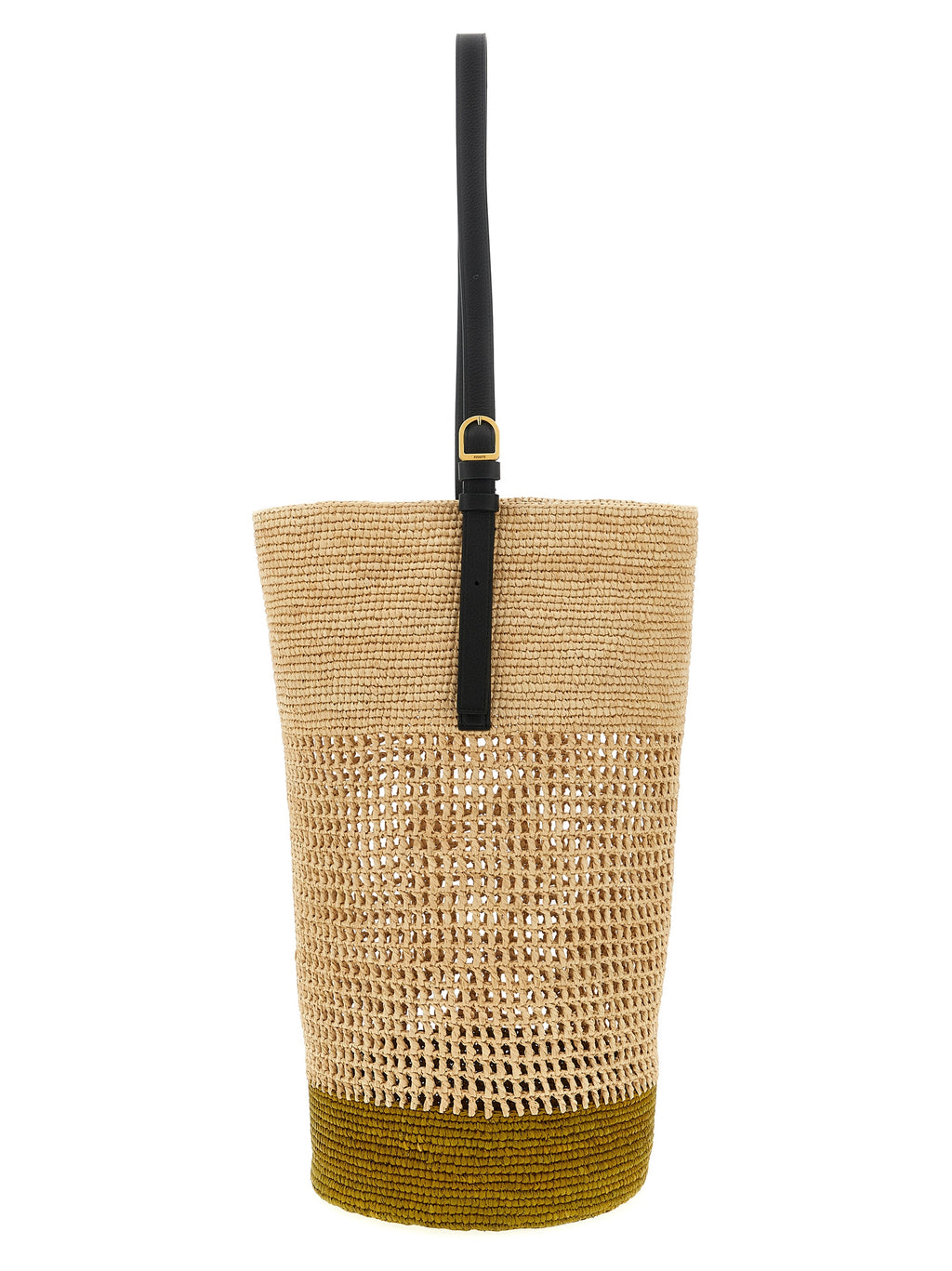 Khaite Beige Sisal Shoulder Bag
